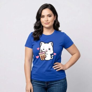Love Cutie Printed Women's Cotton T-shirt