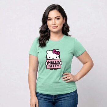Hello Kitty Printed Women's Cotton T-shirt