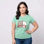 Bubu Dubu Kitty Printed Women's Cotton T-shirt