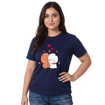 Kitty Love Printed Women's Cotton T-shirt