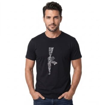 Abstract AK47 Printed Men's Cotton T-shirt