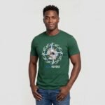 "BLUEROVERS" Signature Emblem Printed Men's Cotton T-shirt