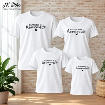 Happiness is Homemade Family Combo Cotton T-shirt