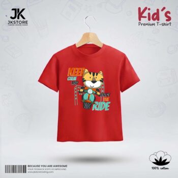 Keep Calm & Enjoy The Ride Juniors Cotton T-shirt